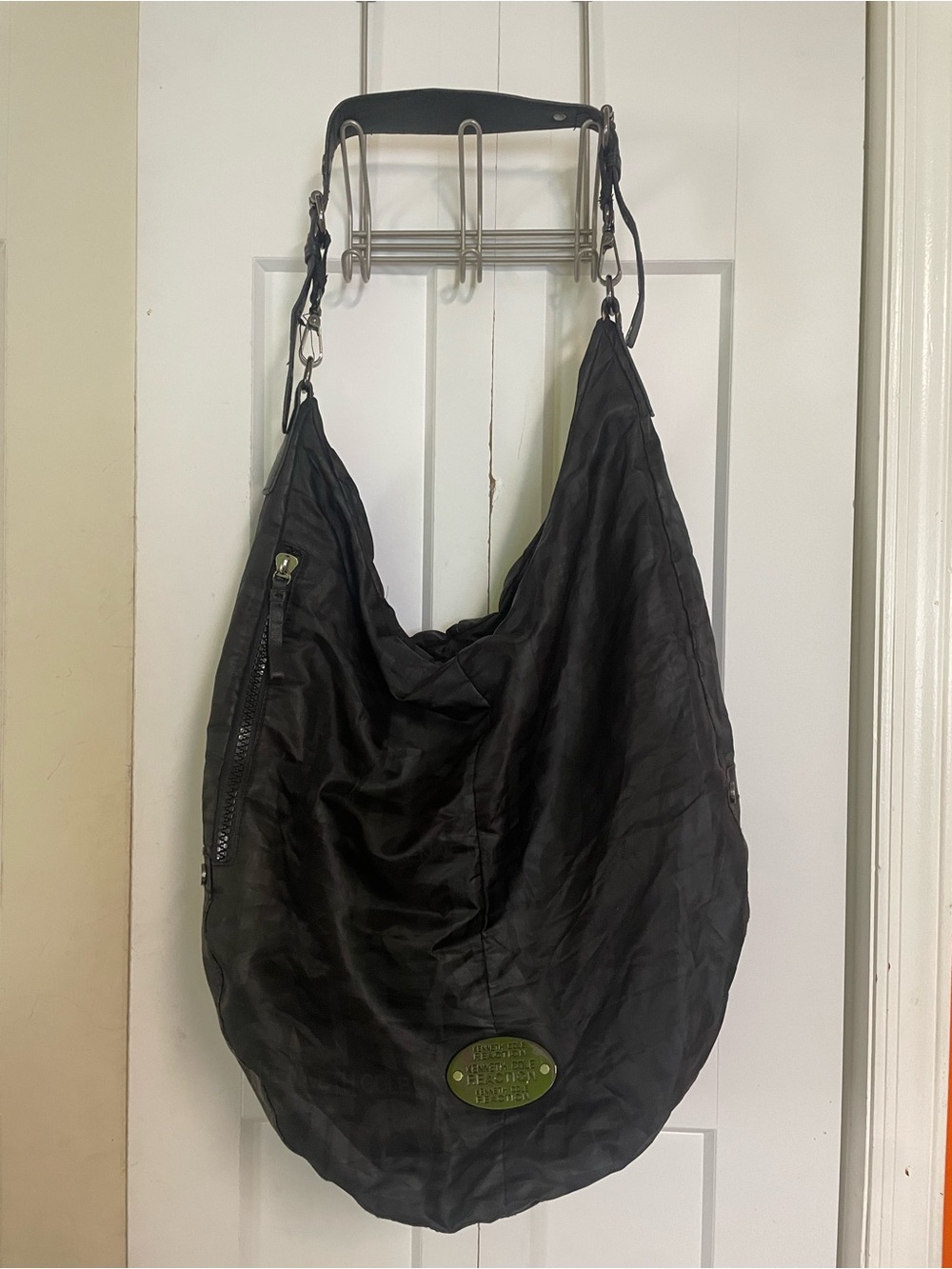 Kenneth Cole Black Slouch Hobo Bag